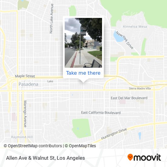 Mapa de Allen Ave & Walnut St