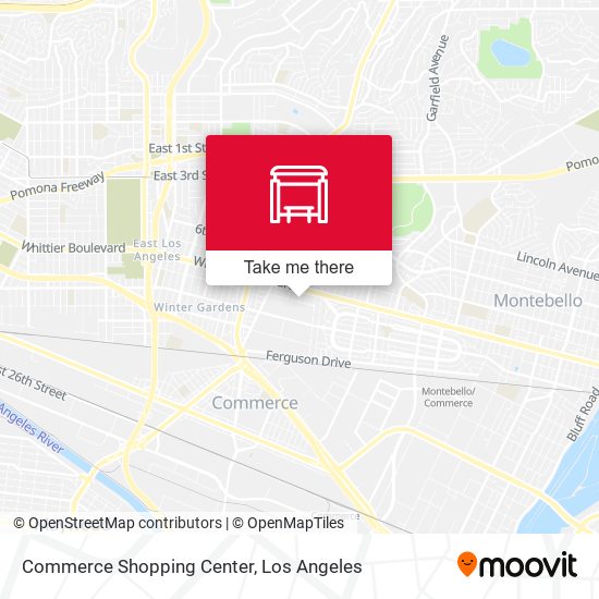 Commerce Shopping Center map