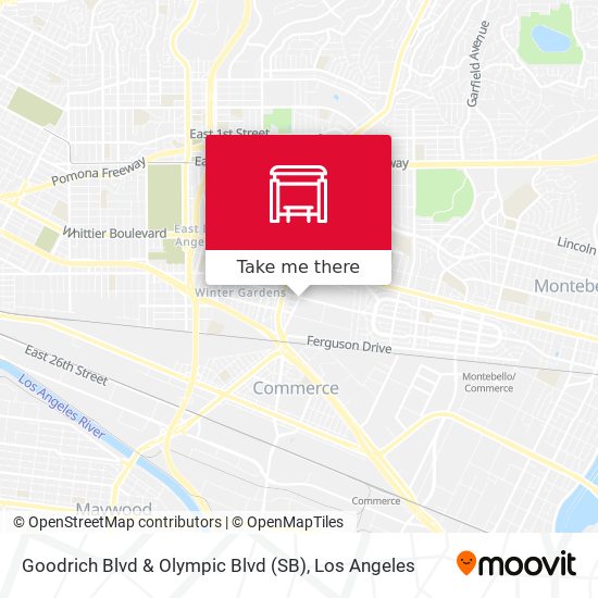 Mapa de Goodrich Blvd & Olympic Blvd (SB)