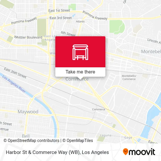 Harbor St & Commerce Way (WB) map