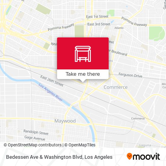 Mapa de Bedessen Ave & Washington Blvd