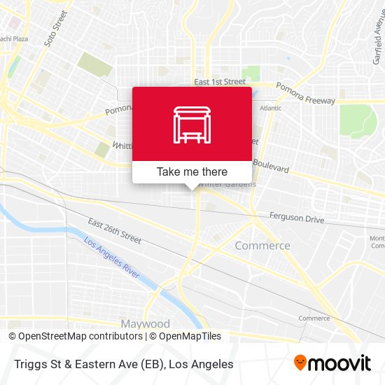 Triggs St & Eastern Ave (EB) map