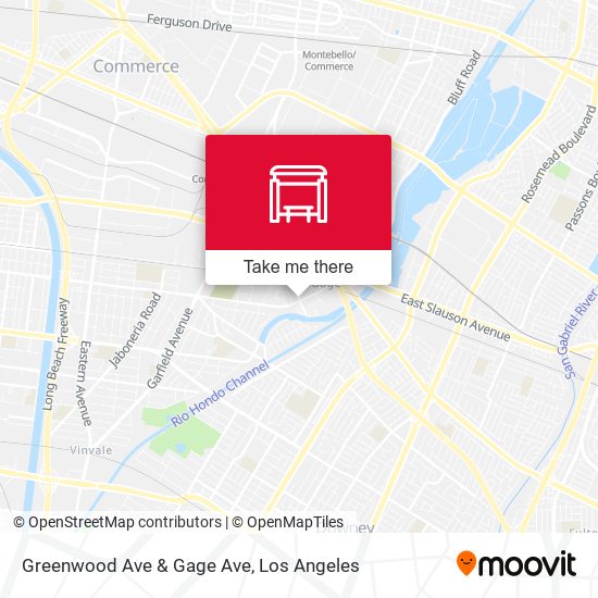 Greenwood Ave & Gage Ave map