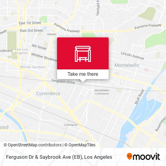 Ferguson Dr & Saybrook Ave (EB) map