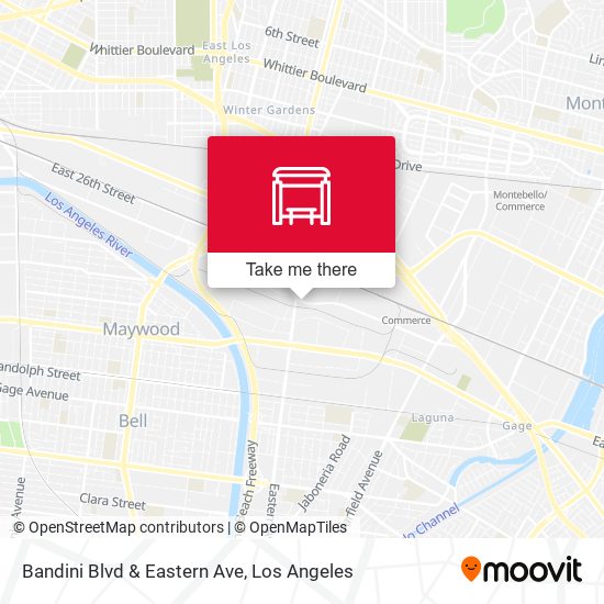 Mapa de Bandini Blvd & Eastern Ave