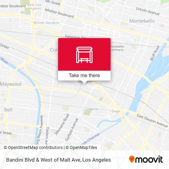 Bandini Blvd & West of Malt Ave map