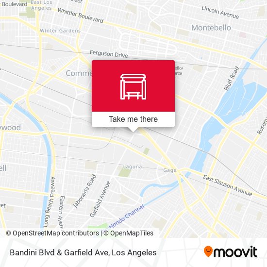 Bandini Blvd & Garfield Ave map
