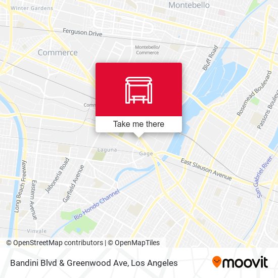 Mapa de Bandini Blvd & Greenwood Ave