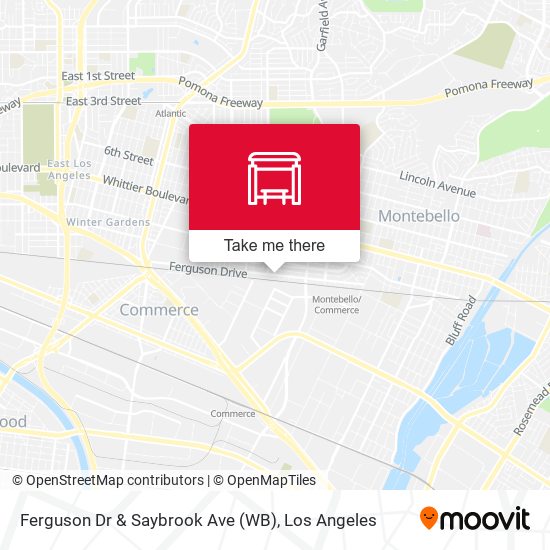 Ferguson Dr & Saybrook Ave (WB) map