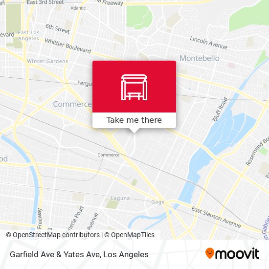 Mapa de Garfield Ave & Yates Ave