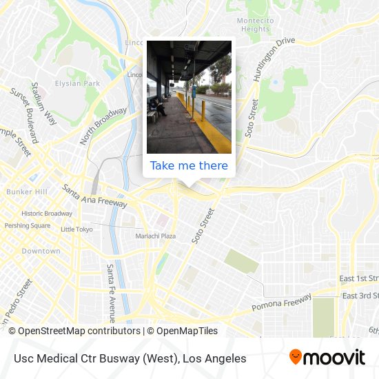 Mapa de Usc Medical Ctr Busway (West)
