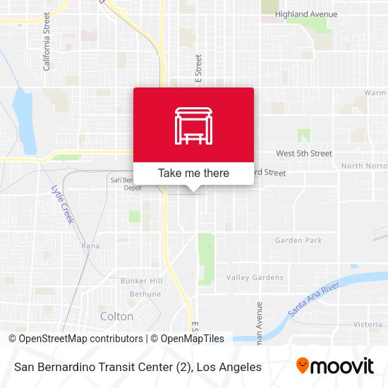 San Bernardino Transit Center (2) map