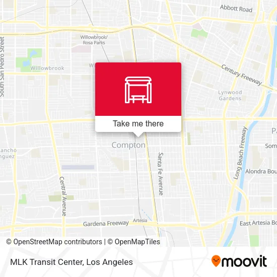 Mapa de MLK Transit Center