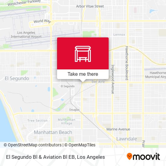 Mapa de El Segundo Bl & Aviation Bl EB