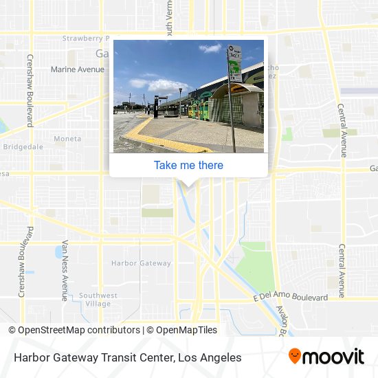 Harbor Gateway Transit Center map