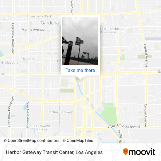 Harbor Gateway Transit Center map