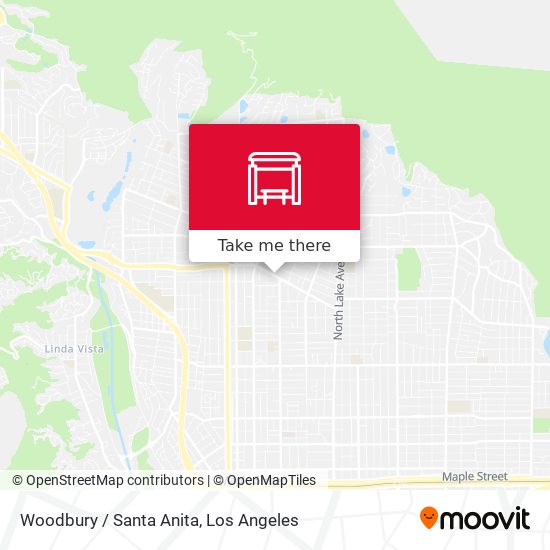 Woodbury / Santa Anita map