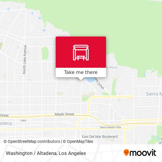 Washington / Altadena map