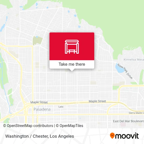 Washington / Chester map