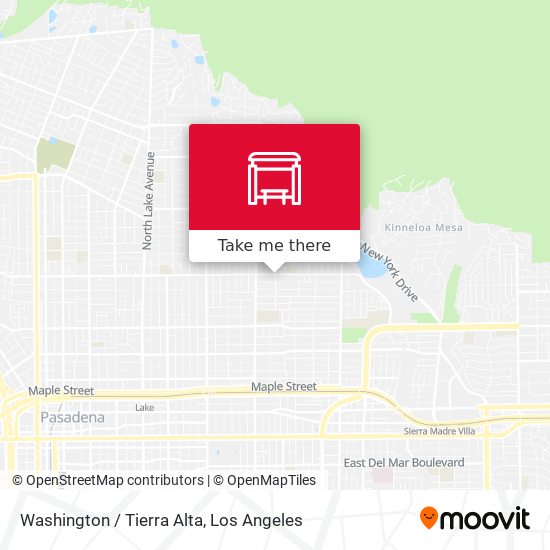 Washington / Tierra Alta map
