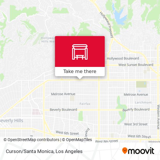Curson/Santa Monica map