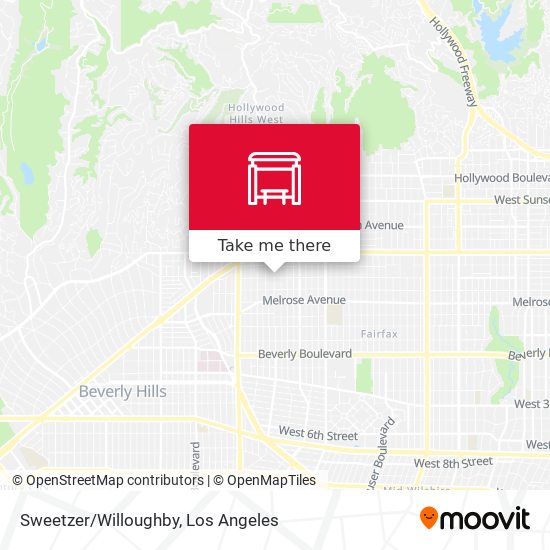 Sweetzer/Willoughby map