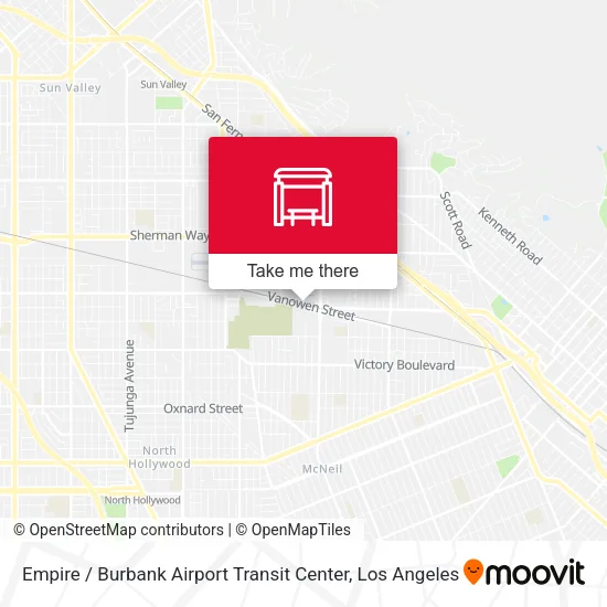 Empire / Burbank Airport Transit Center map