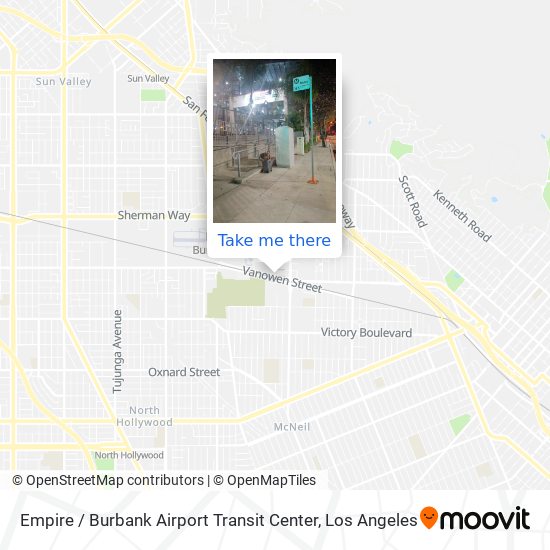Empire / Burbank Airport Transit Center map