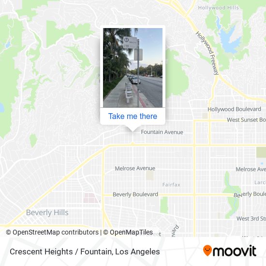 Mapa de Crescent Heights / Fountain