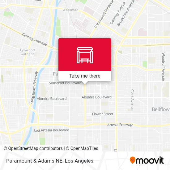 Paramount & Adams NE map