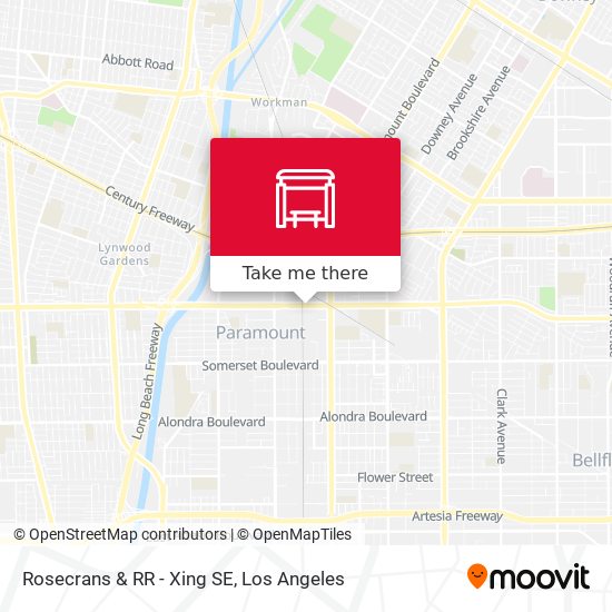 Rosecrans & RR - Xing SE map