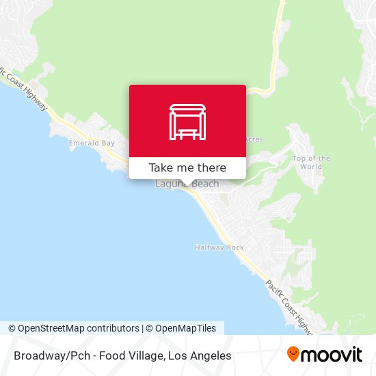 Broadway/Pch - Food Village map