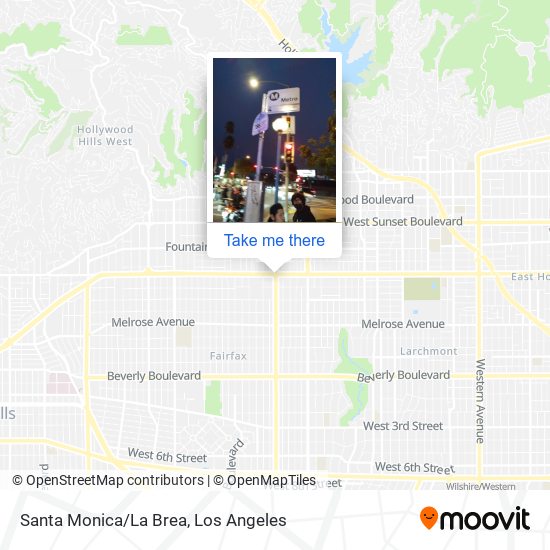 Santa Monica/La Brea map