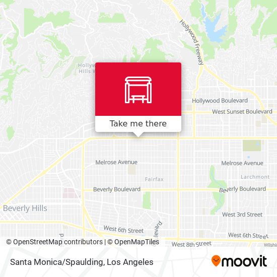 Santa Monica/Spaulding map