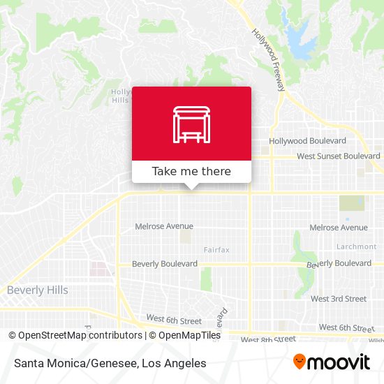 Santa Monica/Genesee map