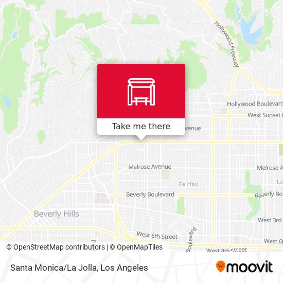 Santa Monica/La Jolla map