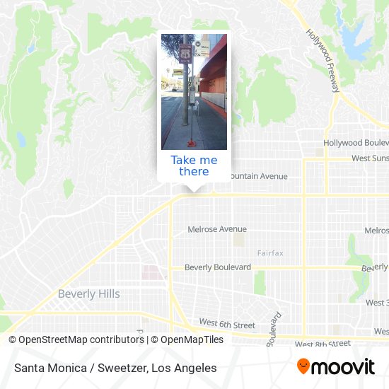 Santa Monica / Sweetzer map