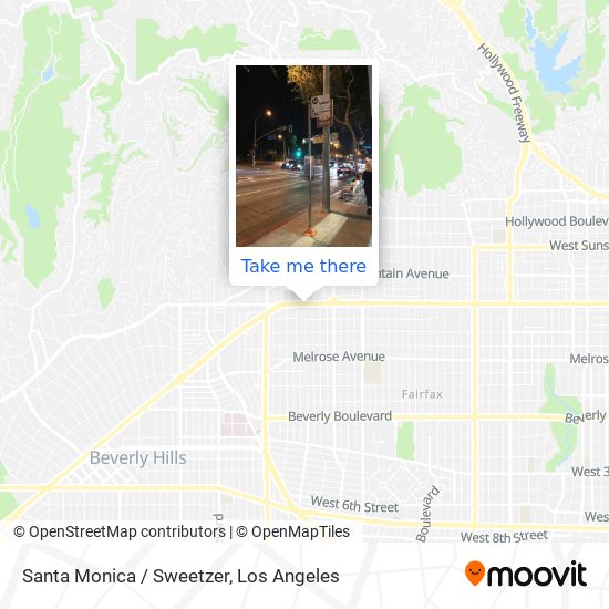 Santa Monica / Sweetzer map