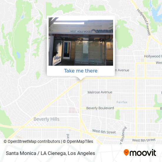 Santa Monica / LA Cienega map