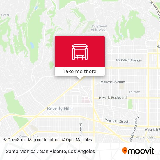 Santa Monica / San Vicente map