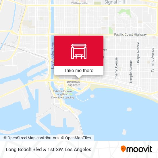 Long Beach Blvd & 1st SW map