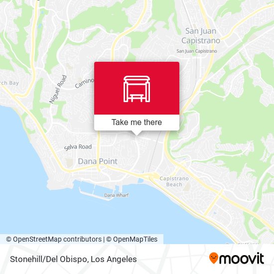 Stonehill/Del Obispo map