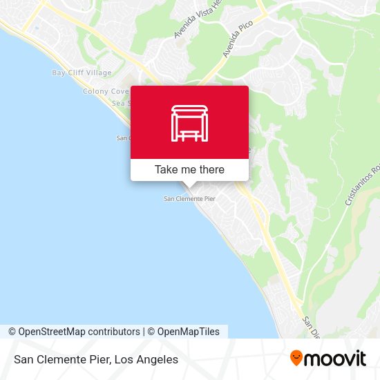 San Clemente Pier map