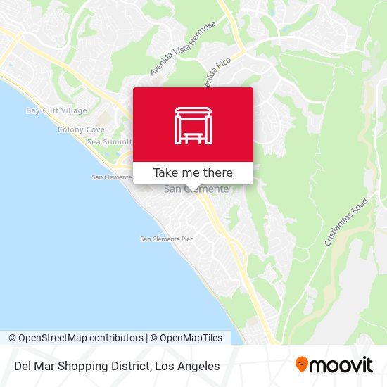 Mapa de Del Mar Shopping District