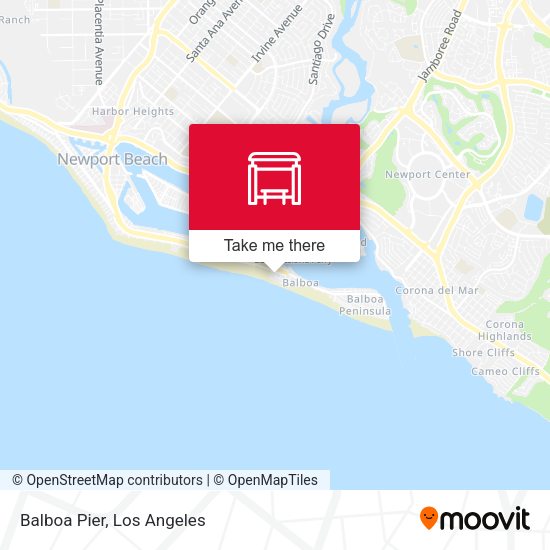 Mapa de Balboa Pier