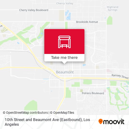 10th Street and Beaumont Ave  (Eastbound) map