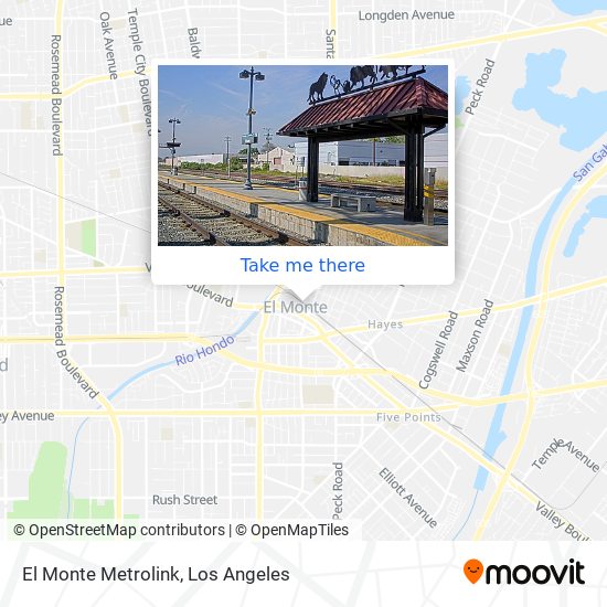 Mapa de El Monte Metrolink