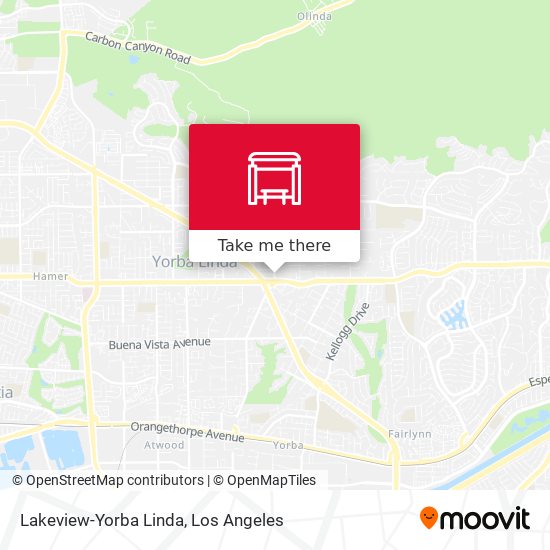 Mapa de Lakeview-Yorba Linda