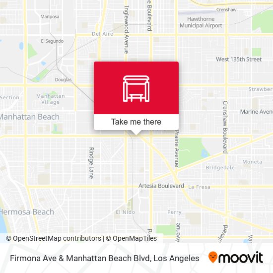 Firmona Ave & Manhattan Beach Blvd map