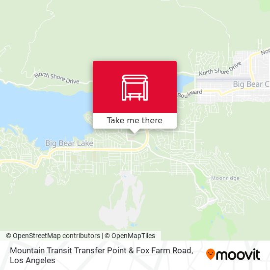 Mountain Transit Transfer Point & Fox Farm Road map